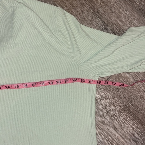 SKIMS SOFT LOUNGE RIBBED SLEEP TOP light green button up size xl - Picture 6 of 7